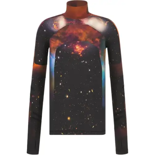 DIOR T Shirts Men's Multicolor Turtleneck Moderate Straight Fit