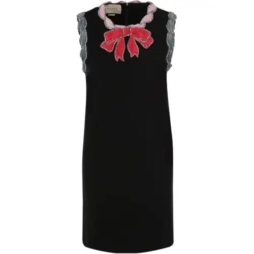 GUCCI Sleeveless Dress Women's Black