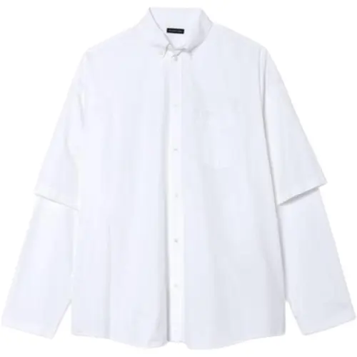 Balenciaga Shirts Men's White Moderate Other