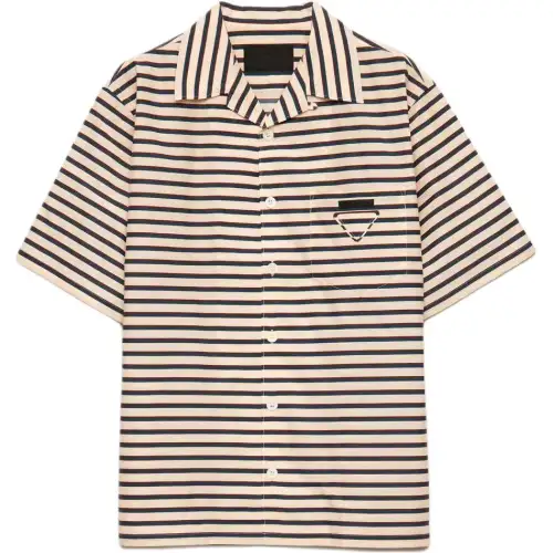 PRADA FW25 Shirt Men's Egg White Stone Color