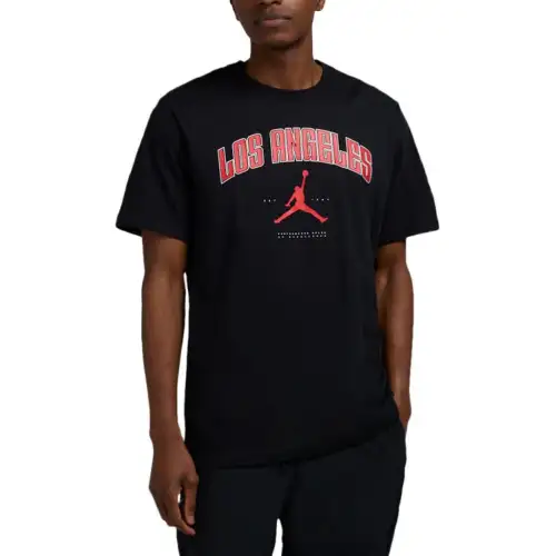 Jordan Apparel T Shirts Men's Black Crew Neck