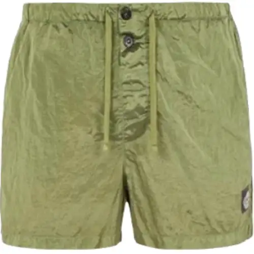 STONE ISLAND Casual Shorts Men's Green