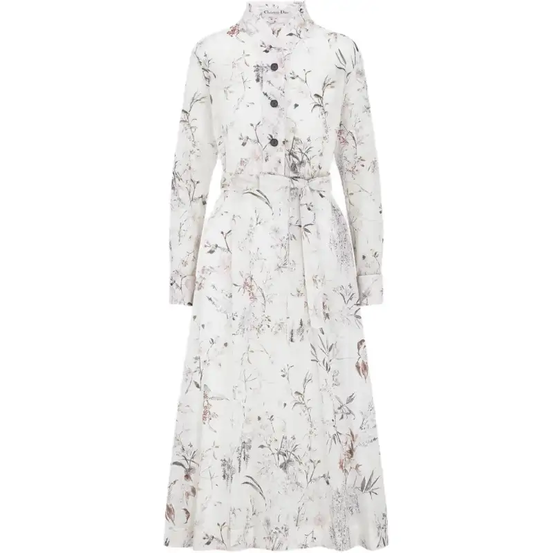DIOR Long Sleeved Dress Women's White