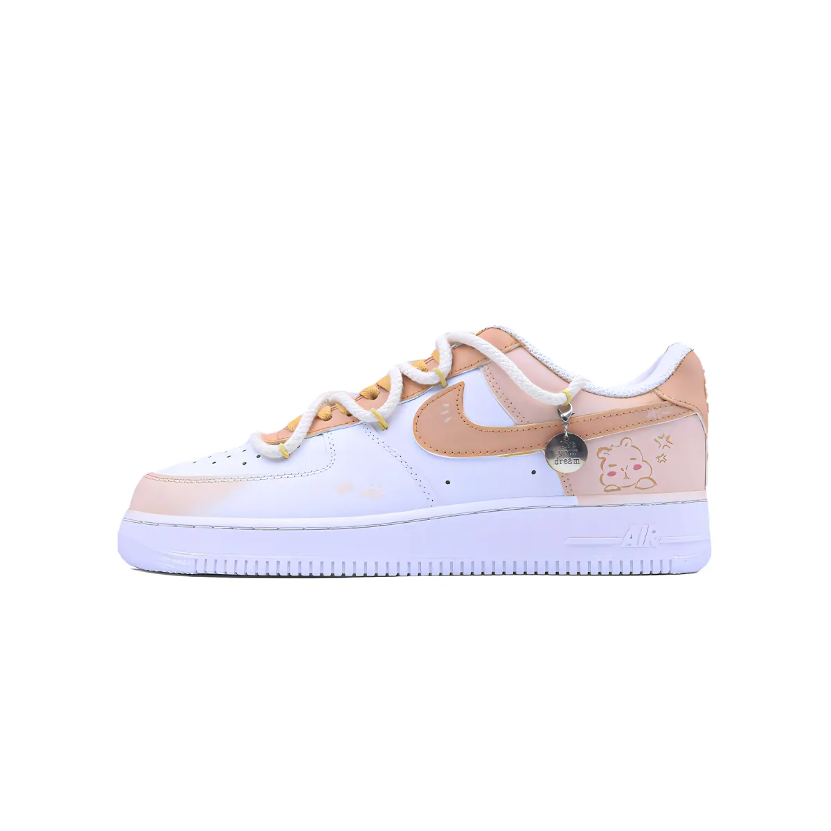 Nike Air Force 1 Slip Resistant Abrasion Resistant Slip Resistant Abrasion Resistant Low top Skateboard Shoes Unisex