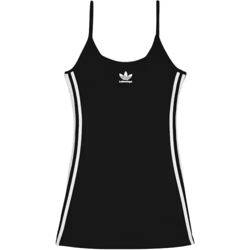 Balenciaga X Adidas Women's Strap Mini One Piece Black White