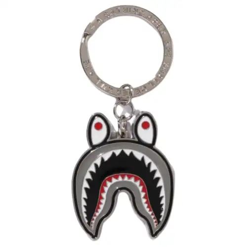 A BATHING APE Zinc Alloy Epoxy Resin Bag Charm Bag Accessory Medium Men's Black