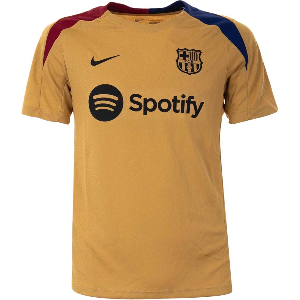 Nike x BASAILUONAZUQIUJULEBU,LIANMINGKUAN Dri Fit FCB MNK DF STRK SS TOP K Soccer Jersey Men’s Brown