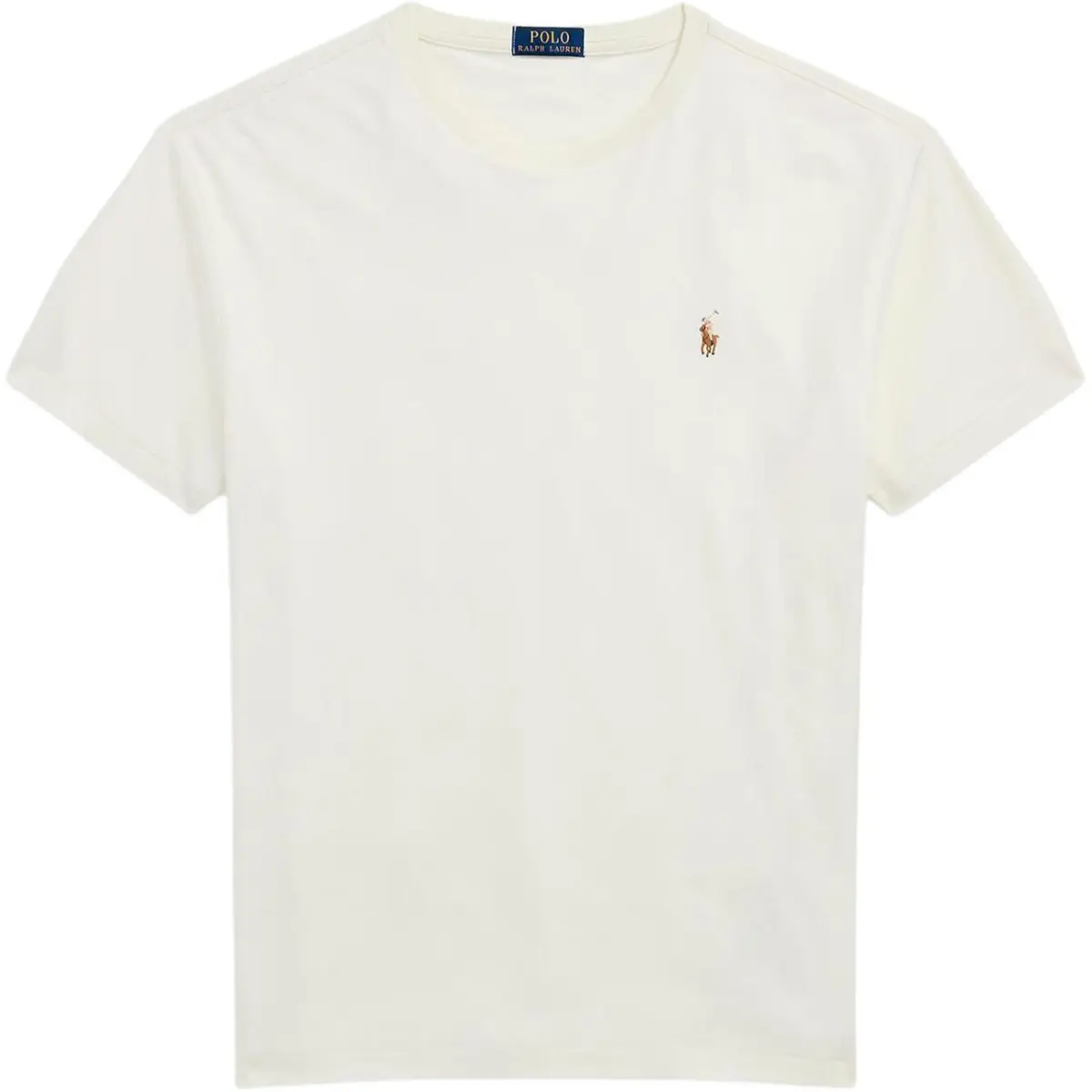 Polo Ralph Lauren T Shirt Custom Slim Fit Men's Light Cream