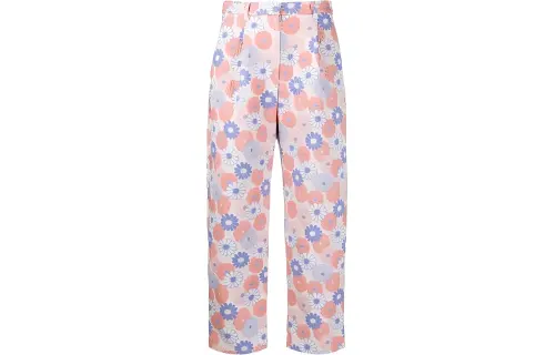 KENZO Floral Print Cropped Trousers