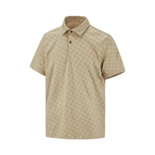 Jordan M J SP GOLF AOP Polo Shirt Men's Khaki