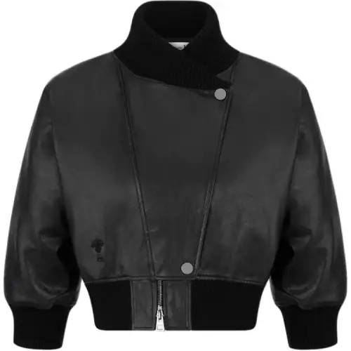 DIOR Leather Jacket Women's Black
