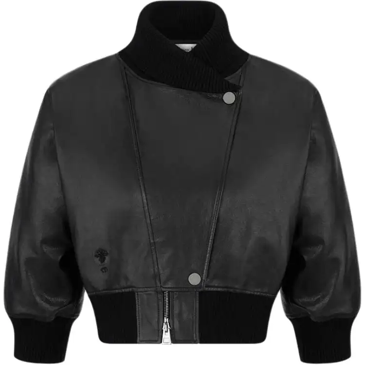 DIOR Leather Jacket Women's Black