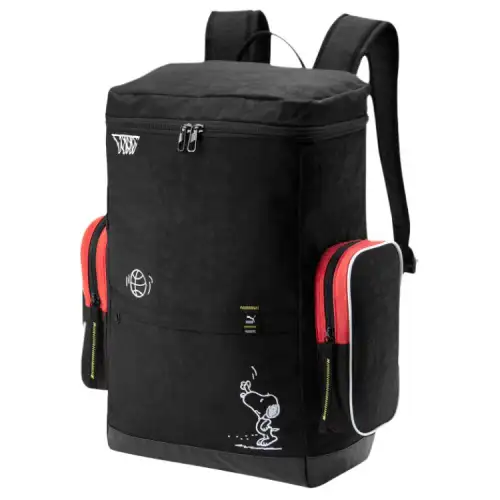 PUMA X PEANUTS BACKPACK Casual Fabric Backpack Regular Unisex Black