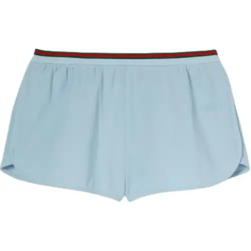 GUCCI Casual Shorts Women's Light Blue
