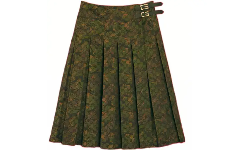 PALACE X GUCCI Canvas G Square Buckle Kilt