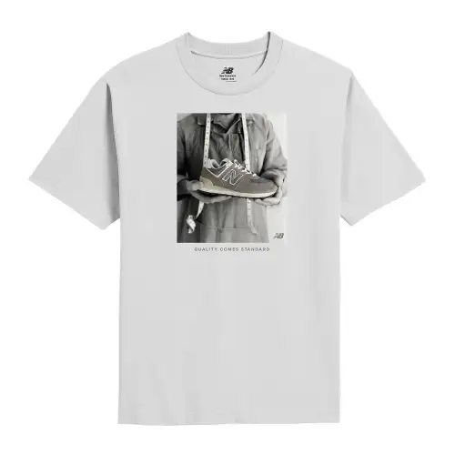 New Balance 574 Photoreal T Shirt Men's White