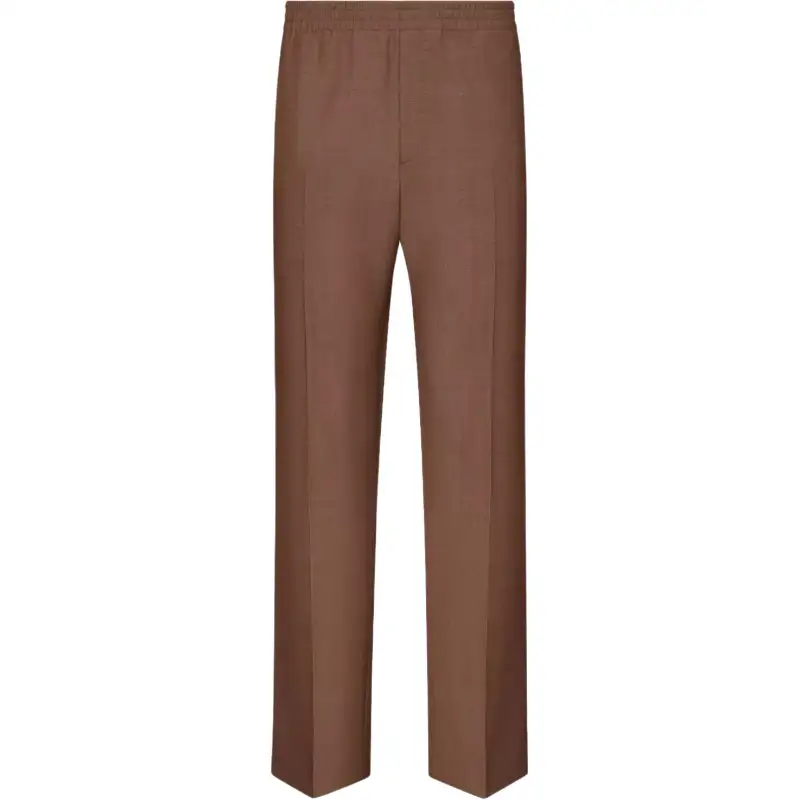 DIOR Casual Pants Men's Brown Moderate Straight Fit Pants