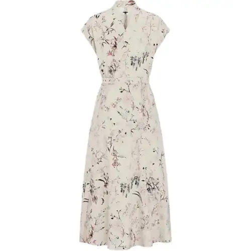 DIOR Short Sleeved Dress Women's Beige