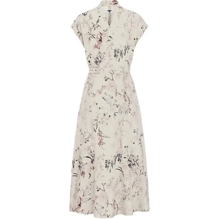 DIOR Short Sleeved Dress Women's Beige