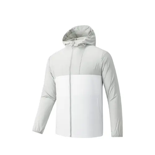 Anta Variety Training Collection Breathable UV Protection Sun Protection Clothing Men's Light Sand Gray/Pure White