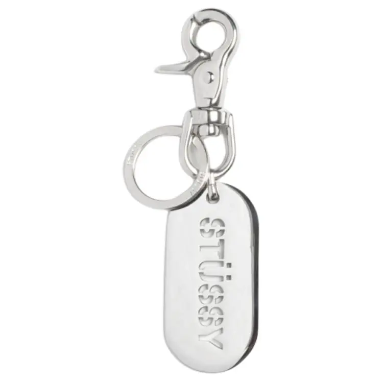 Stussy metal keychain