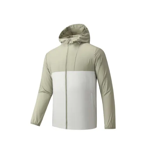 Anta Variety Training Collection Breathable UV Protection Sun Protection Clothing Men's Wood Pulp Gray/Light Sand Gray
