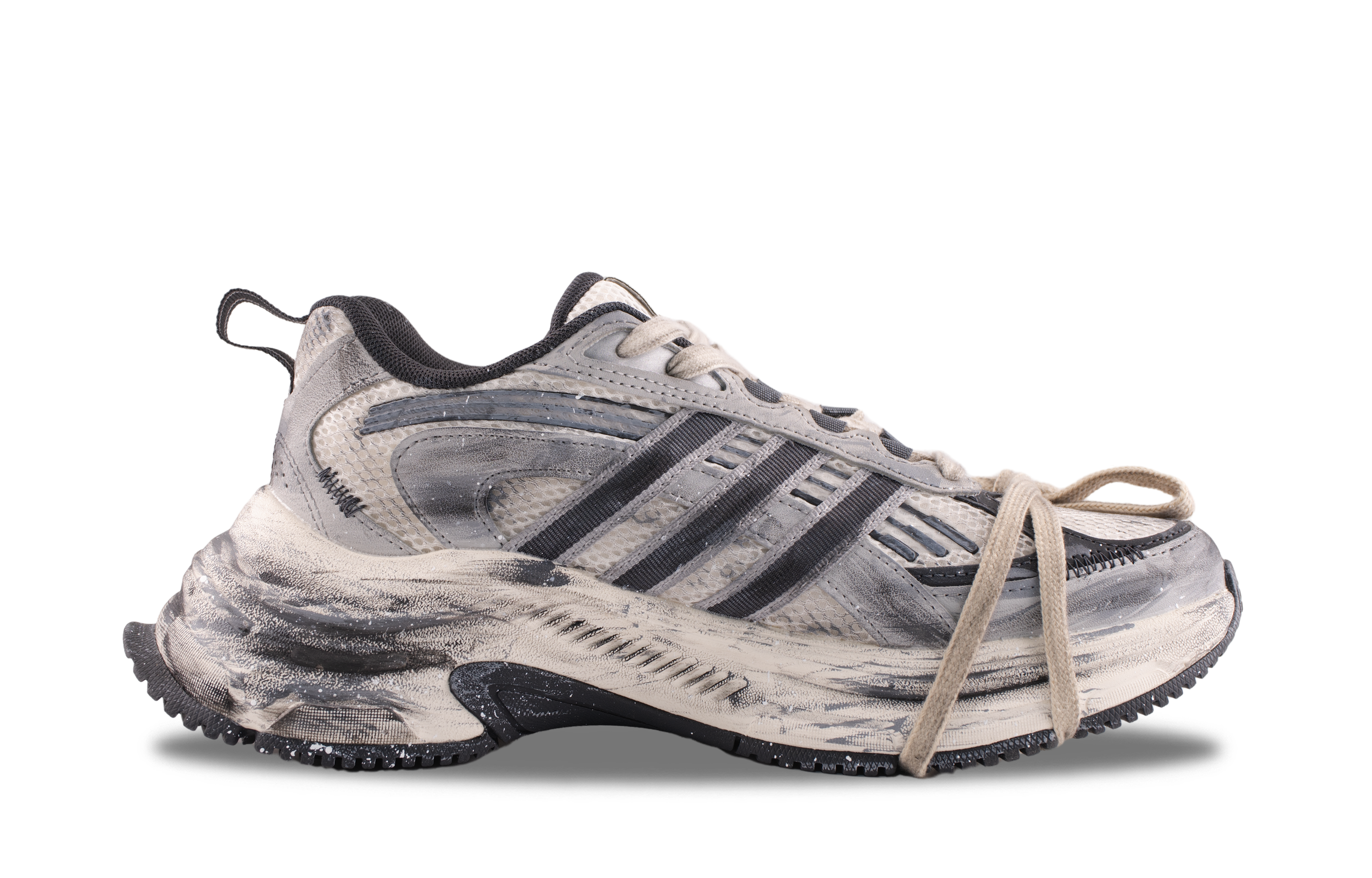 Adidas FC CLASSIC Abrasion Resistant Low top Running Shoes Unisex Gray Black