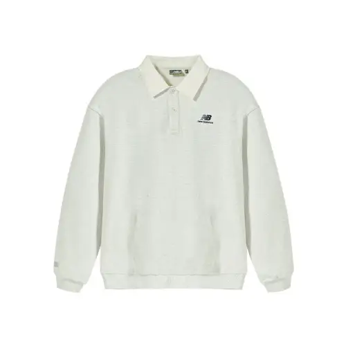 New Balance Polo Shirt Men's Light Gray