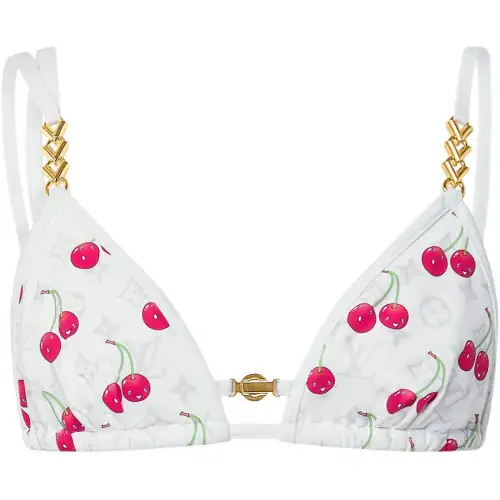 LOUIS VUITTON X Takashi Murakami Cherry Bikini Top White