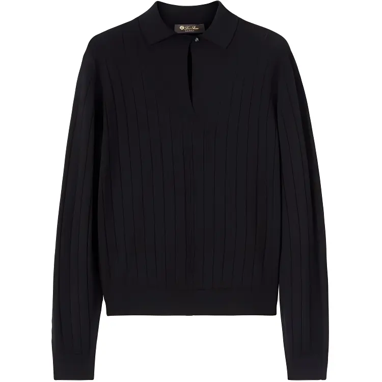 Loro Piana Porirua Polo Shirt Polo Shirt Women's Black