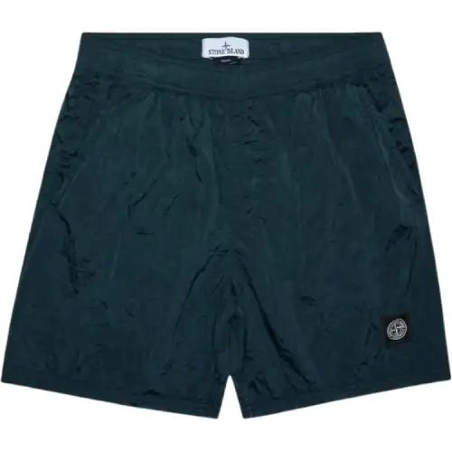 Stone Island logo-patch deck shorts