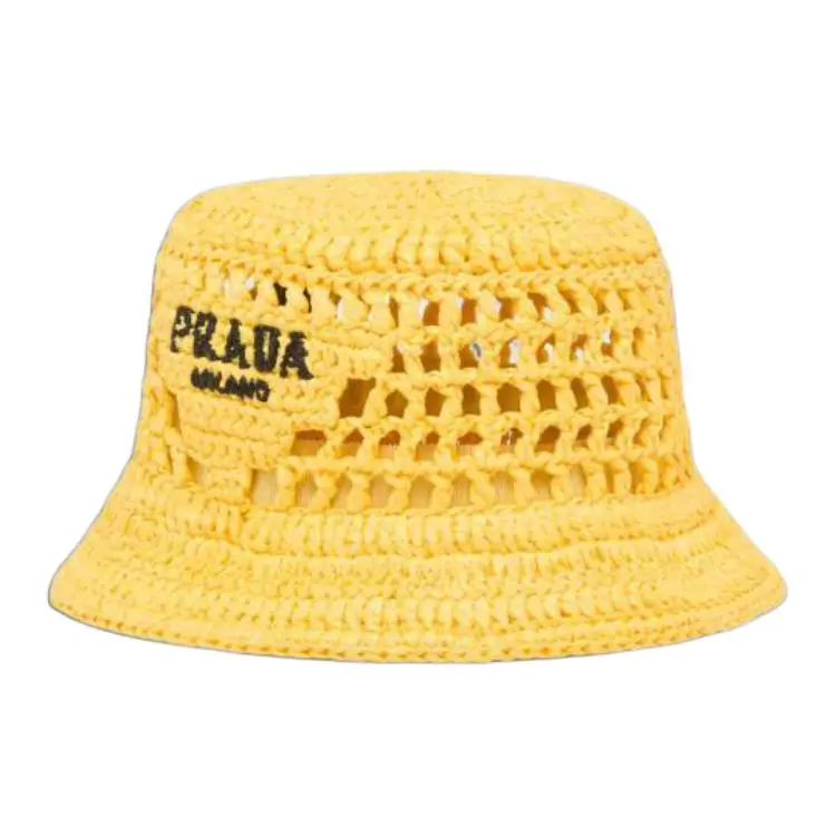 PRADA Raffia Bucket Hat
