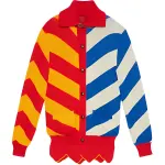 GUCCI Sweaters Men's Red Lapel Moderate