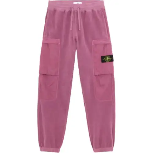 STONE ISLAND Cargo Pants Men's Pink