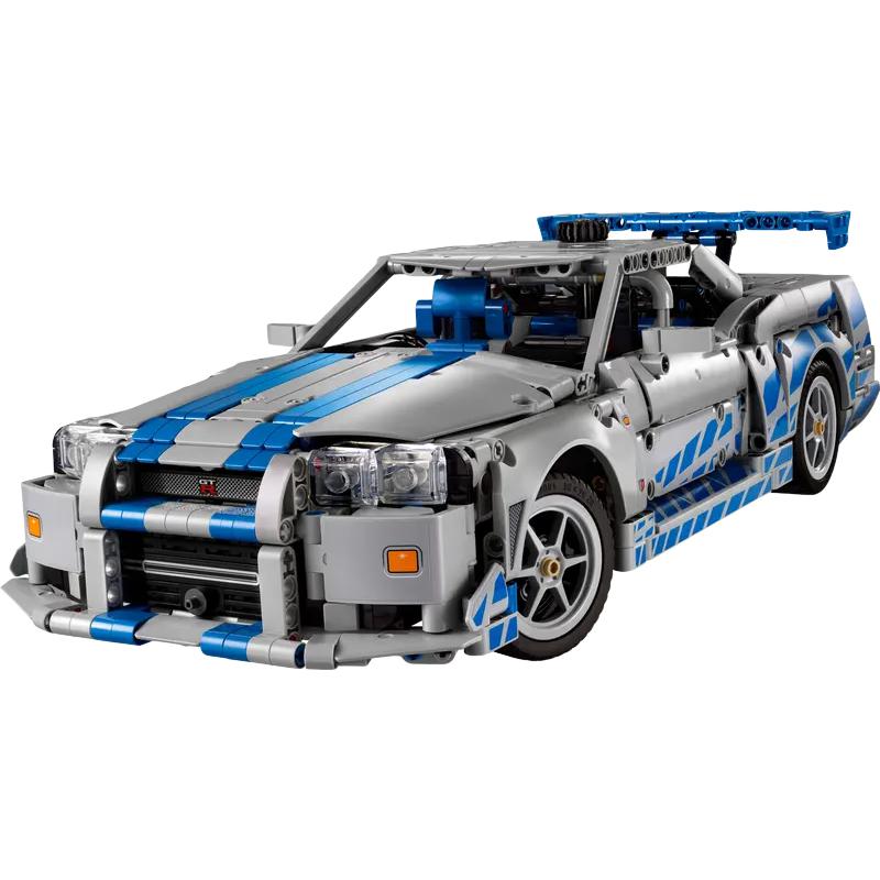 Конструктор LEGO Technic Nissan Skyline GT-R R34 (сине-серый)