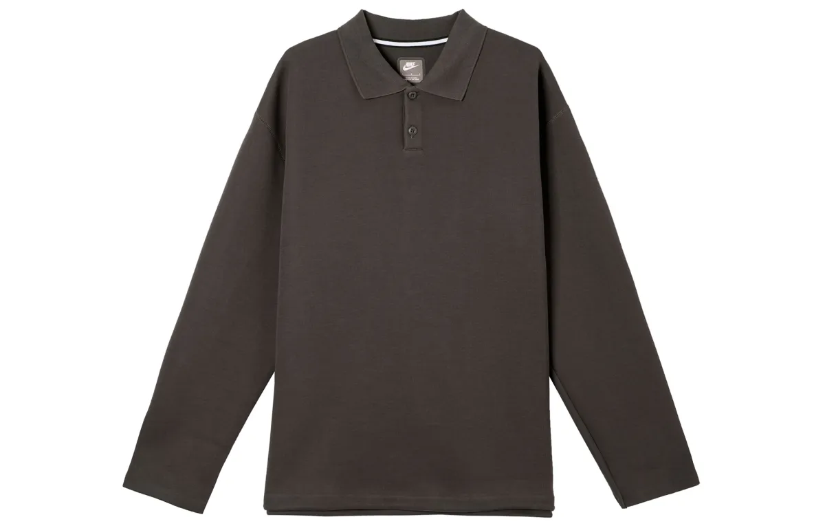Nike Tech Fleece Reimagined Polo Shirt Men's Baroque Brown