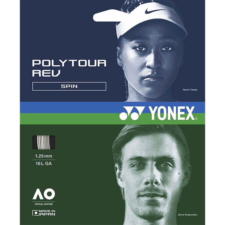 YONEX PTGR125 011 Tennis Racket Strings Polyester Outdoor Unisex 12m Tennis String