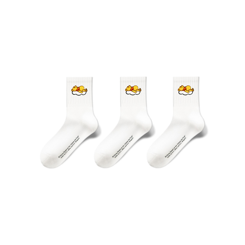 Disney Winnie The Pooh Crew Socks Men’s Shopping Bag 3 Pack