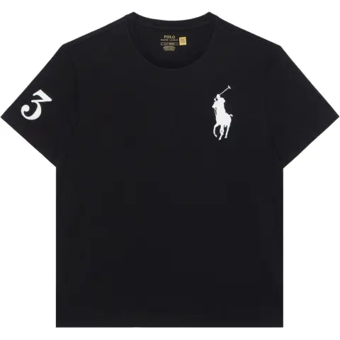 Polo Ralph Lauren SS23 Men's Embroidery Crew Neck Short-Sleeve T-Shirt Black