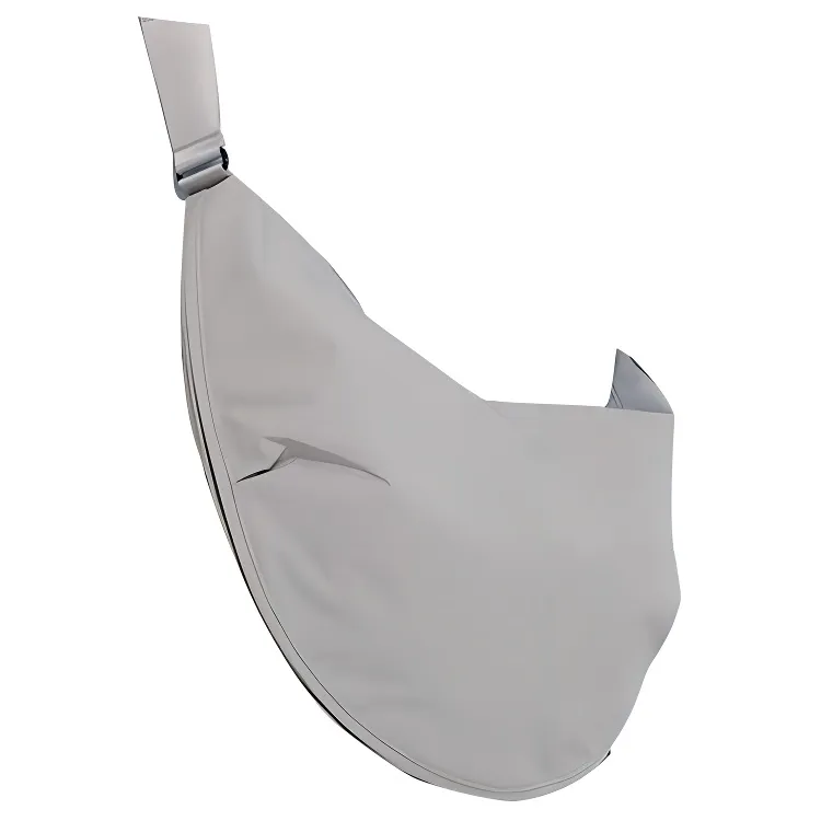 Adidas Recycled Polyamide Shoulder Bag, Crossbody Bag Regular Unisex Light Gray