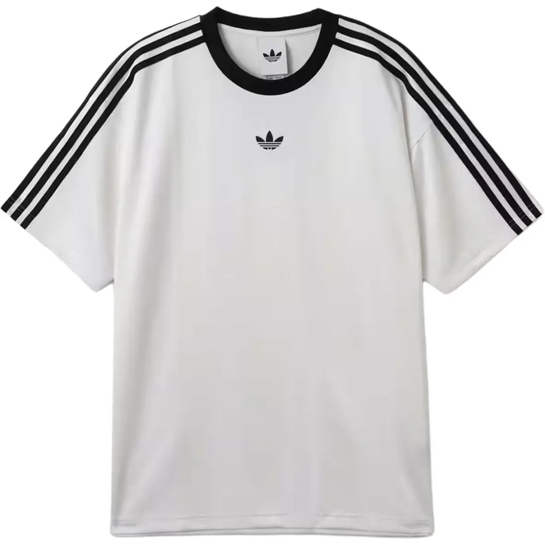 Adidas Originals jacquard three-stripe logo T-shirt