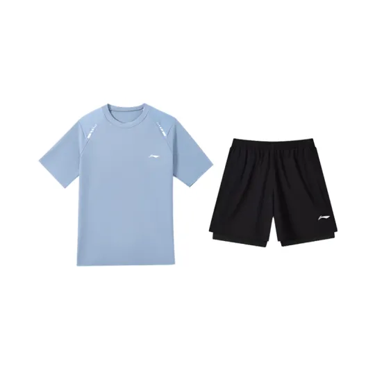 Li Ning Fitness Sets Unisex Crew Neck Moderate