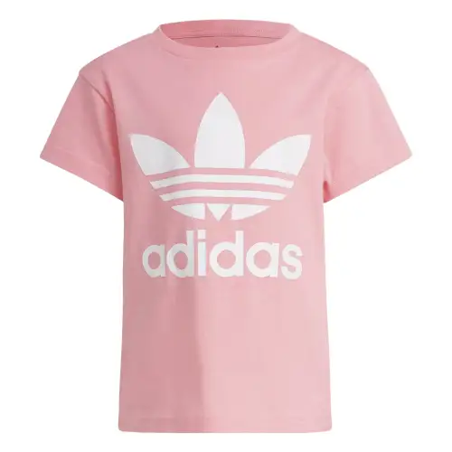 Adidas, pink children's T-shirt for boys, with your logo imprint, with short sleeve