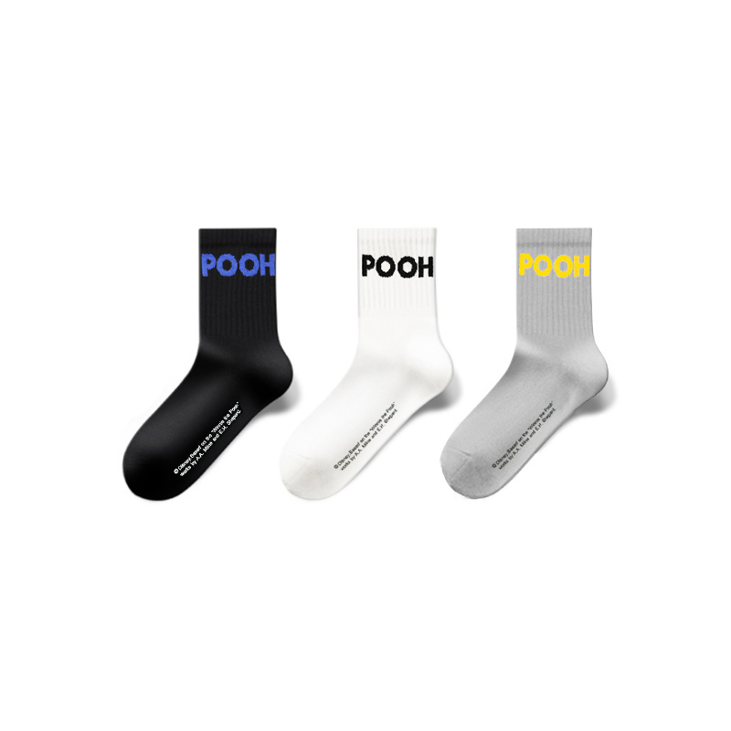Disney Winnie The Pooh Crew Socks Men’s Shopping Bag 3 Pack