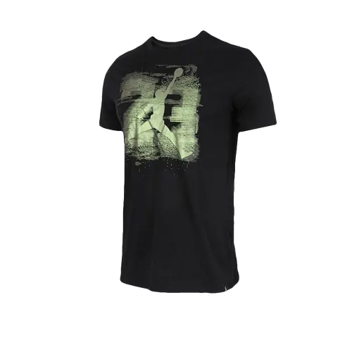 Jordan T Shirts Men's Black Crew Neck Moderate