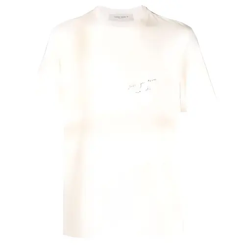 text-print cotton T-shirt