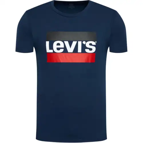 Levis T Shirts Men's Blue Crew Neck Moderate Straight Fit