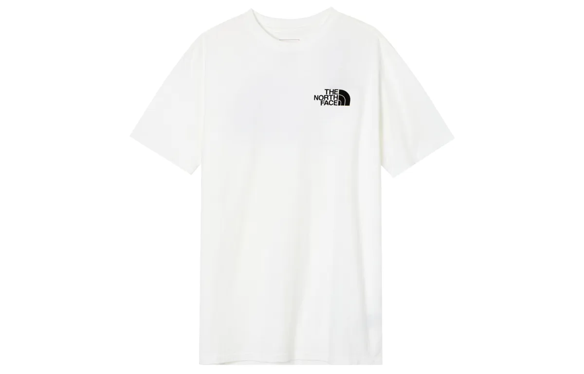 THE NORTH FACE T-Shirts Men's White Crew Neck Moderate Straight Fit