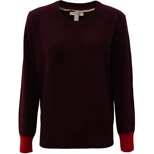 Burberry Sweater Women's Dark Red
