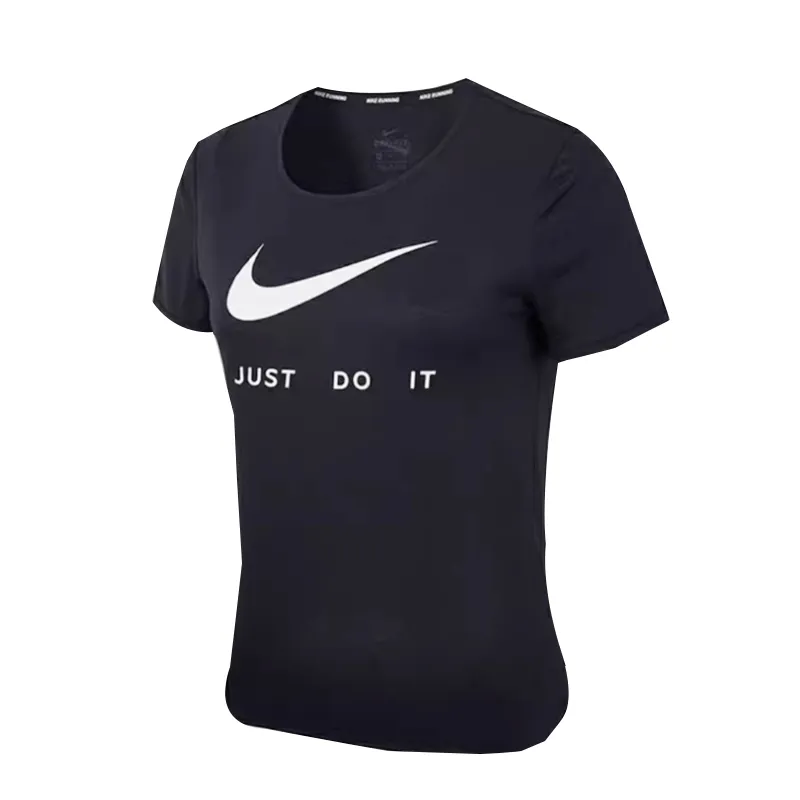 Nike T-Shirts Women's Black Crew Neck Moderate